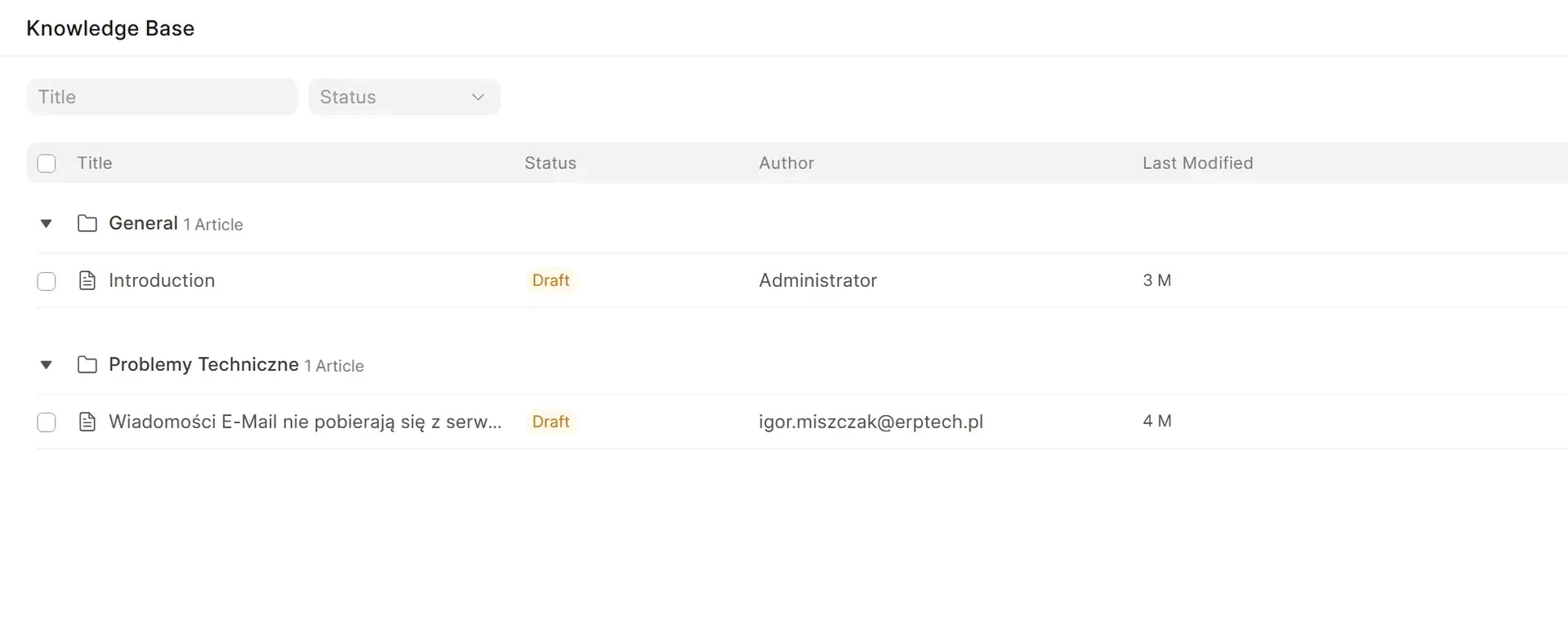 Frappe Helpdesk knowledge base
